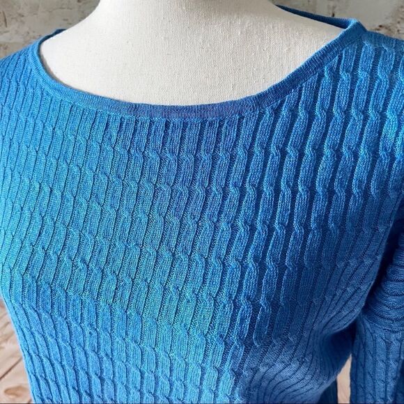 J. Crew lightweight cable knit sweater - Picture 4 of 6